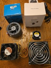 CPU COOLING FANS WITH HEAT SINK. 6 Pcs picture