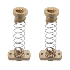 2 Pack Anti Backlash Spring Loaded Nut Elimination Gap Brass Medium, Gold picture
