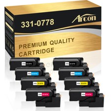 Color Toner Set For Dell 1250 C1760NW C1765NF C1765NFW 1250C 1350cnw 1355cnw picture