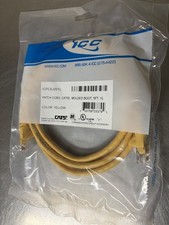 Lot of 13 - ICC 5ft, Yellow, Cat5e Molded Boot Patch Cord ICPS5J05YL picture