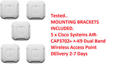 Lot of 5x Cisco AIR-CAP3702E-A-K9 Dual Band Wireless Access Point with Brackets picture