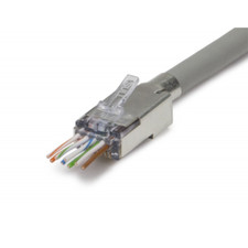Platinum Tools 100025C External Ground ezEX®44 Shielded CAT6 Connector picture