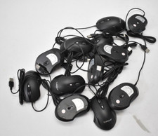 Lot of 12 Yumqua USB Wired Mouse Mice Office Home Black For Computer SB189-E picture