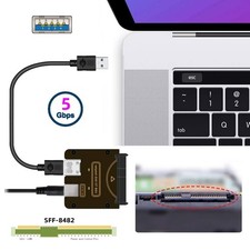 USB 3.0 to SAS Adapter for SFF-8482 SAS Hard Disks to USB 3.0 Converter Adapter picture