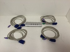 Airlink101 AKVM-4 KVM Switch 4 Port w/ Cables picture