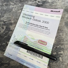 Discovering Microsoft Outlook 2000 Manual with Certificate of Authenticity COA picture