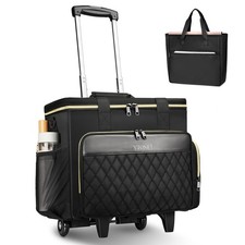 Ytonet Rolling Teacher Bag, 15.6 Inch Laptop Bag with Large, Black picture