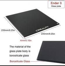 Creality 3D Printer Carbon Silicon Crystal Tempered Glass Plate 235 x 235 mm picture