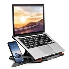 Soporte para Laptop Ajustable Con Base Giratoria 360° Ergonómico Plegable 10-17