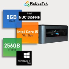 Intel NUC10i5FNH Mini PC Intel i5-10210U 8GB RAM 256GB WiFi + BT NVMe Win 11 Pro picture