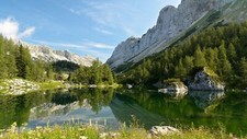 Landscape reflection mountains Custom Gaming Mat Desk picture