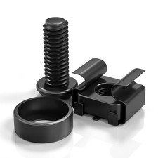 50 PACK M6 X 16Mm Rack Mount Cage Nuts, Screws and Washers for Rack Mount picture