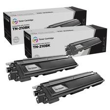 LD  TN210 Black Laser Toner Cartridge Set of 2 for Brother TN-210BK MFC-9325CW picture