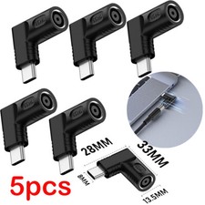5PC Laptop Charger Converter TO USB Type C PD Power Charging Cable Adapter 7909 picture