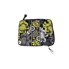 Vera Bradley Sun Valley Quilted Laptop Sleeve Case Yellow Grey Floral 13 inch picture