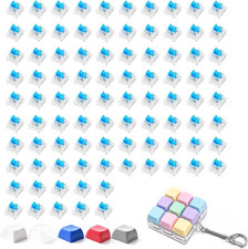 90 PCS Blue Keyboard Clicky for 3D Printer, Blue Mechanical Switches picture