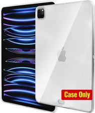Case for iPad Pro 11 inch 2022, 2021 - Clear Soft TPU Cover, Supports Apple Penc picture