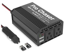 Pro Chaser 400W Car Power Inverter 12V DC to 110V AC Car Truck RV Black picture