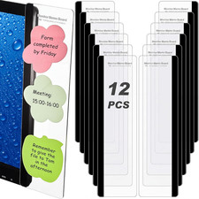 Zonon 12 Pieces Monitor Memo Board for Computer Transparent Acrylic picture