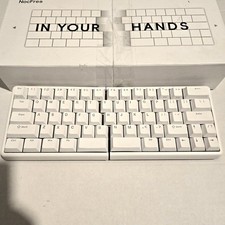 NocFree Lite ANSI Split Ergonomic Wired Keyboard White QWERTY English picture