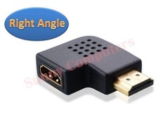 2x 90 Degree HDMI Female to HDMI Male Right Angle Cable Adapter Joiner Extender picture