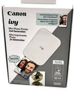 NEW Canon IVY Mini Photo Printer 2nd Gen Zink  USB-C Portable 2x3 Sticker picture