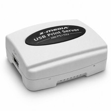 X-MEDIA XM-PS110U 1-Port 10/100Mbps Fast Ethernet USB Print Server | White picture