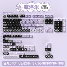 Kuromi Black Purple PBT MDA Alice Keycaps 138/158 Keys For Mechanical Keyboard picture