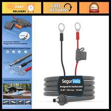10FT Weatherproof 18AWG DC Extension Cable with Fuse Holder for Off-Road, RV, Ma picture