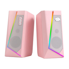 Redragon GS520 RGB Desktop Speakers 2.0 Stereo PC USB 3.5mm Gaming Speaker picture