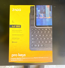 ZAGG Pro Keys Detachable Bluetooth Backlit Keyboard Case for iPad, Gray picture