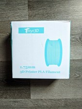 TTYT3D 1.75mm PLA 3D Printer Filament Cyan Light Blue 1kg Premium Spool New picture