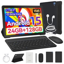 10.1 inch Android 15 Tablet 24+128GB IPS Touchscreen Octa-core Processor Wi-Fi 6 picture