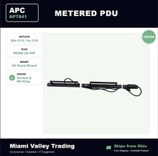 APC AP7841 Metered Rack PDU 24 Outlet 200/208V 30A L6-30P Tested + Cord Holders picture