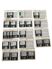 Lot of Vintage Floppy Disc AOL Quicken Windows Compaq Tabworks Symantec Game picture