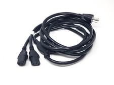 Volex Duo-Cord NEMA 5-15P to Dual NEMA 5-15R, 10' E62405SP 120V 13A picture