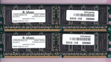 512MB 2x256MB PC2700 DDR-333 INFINEON HYS64D32300GU-6-B DDR1 DESKTOP KIT DIMM CN picture