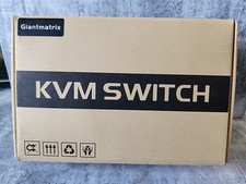 GiantMatrix 8k Display Port Dual Monitor KVM Switch picture