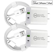 Lot Fast Charger 20W Power Adapter USB Charging Cord For iPhone 14 13 12 11 XR 8 picture