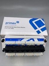 PRIMEX 125-0986 8-PORT CAT5E DATA/VOICE MODULE FAST  picture