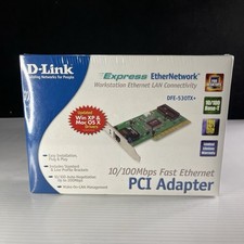 D-Link DFE-530TX+ 10/100 Fast Ethernet Desktop Internal Adapter Vintage picture