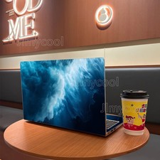 2 Durable Blue Sea Water Waves High Quality Laptop for MacBook PC Chromebook picture
