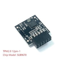 TPM 2.0 12pin-1 Module Trusted Platform SLB9670 for MSI MS-4462 PRO B650M-P USA picture