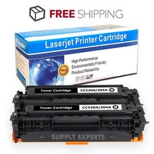 2PK 304A CC530A Toner Cartridge Black for HP CP2025DN CM2320 picture