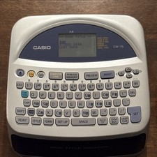 Casio CW-75 Disc Title Printer - Mint - No Cords - 8x AA Battery Powered Read picture