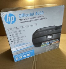 HP OfficeJet 4650 All-in-One Wireless Printer Black F1J03A - NEW IN BOX picture