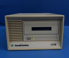 Emerald Systems DRV05G-9000 5GB External SCSI Tape Drive Powers On For Parts picture