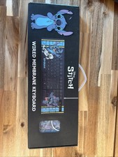 BRAND NEW Geeknet Disney Lilo and Stitch Wired Membrane Keyboard 104 Keys QWERTY picture