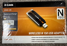 D-Link N150 Wireless USB Adapter Dongle DWA-125 New Sealed picture