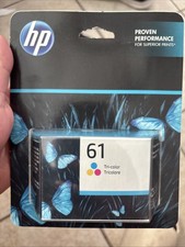 CH562WN New Genuine HP 61 Tri-color Ink Cartridge 02/2025 picture